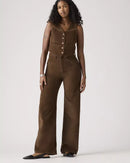 Levi's Brown Ribcage Wide Leg Jeans (29)