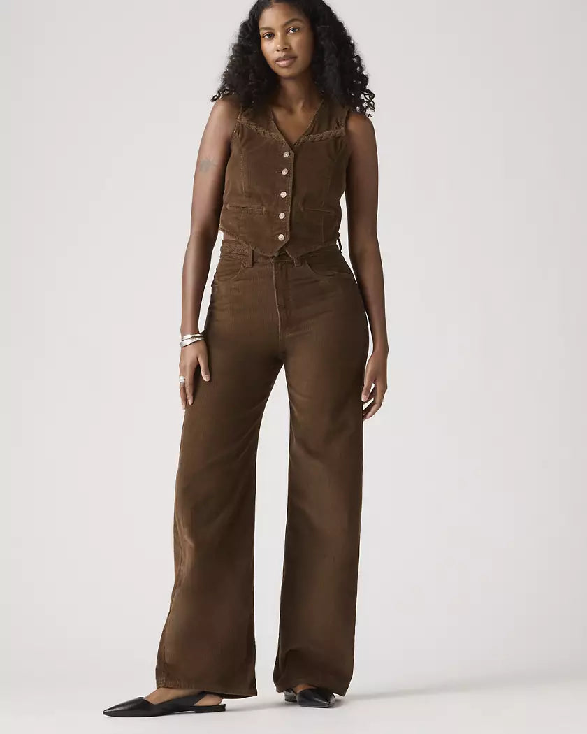Levi's Brown Ribcage Wide Leg Jeans (29)