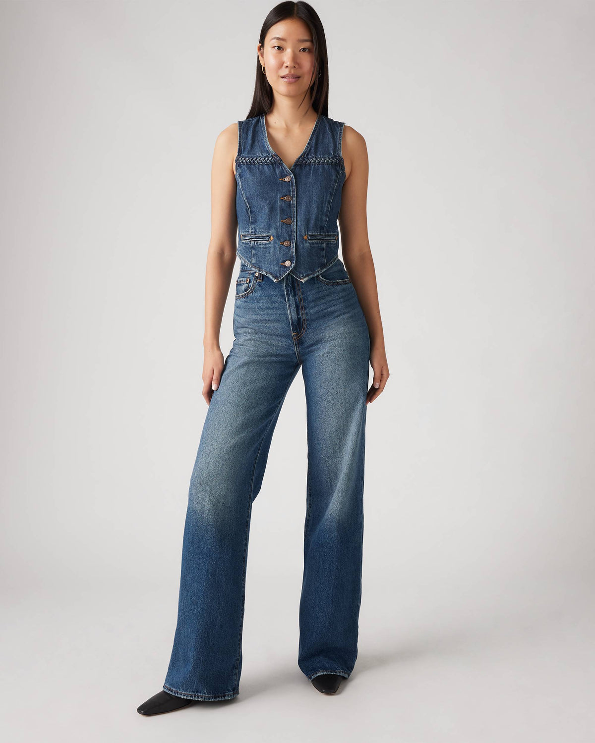 Levi's Ribcage Wide Leg Jeans (30)