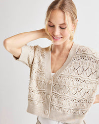 Splendid Textured Cotton Cardigan (S)