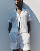 Quince Boxy Linen Shirt (S)