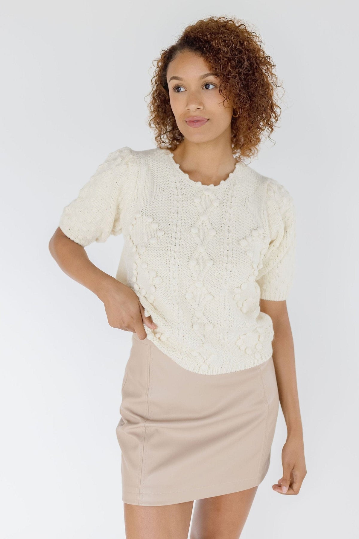 Heartloom Chunky Short Sleeve Sweater (S)