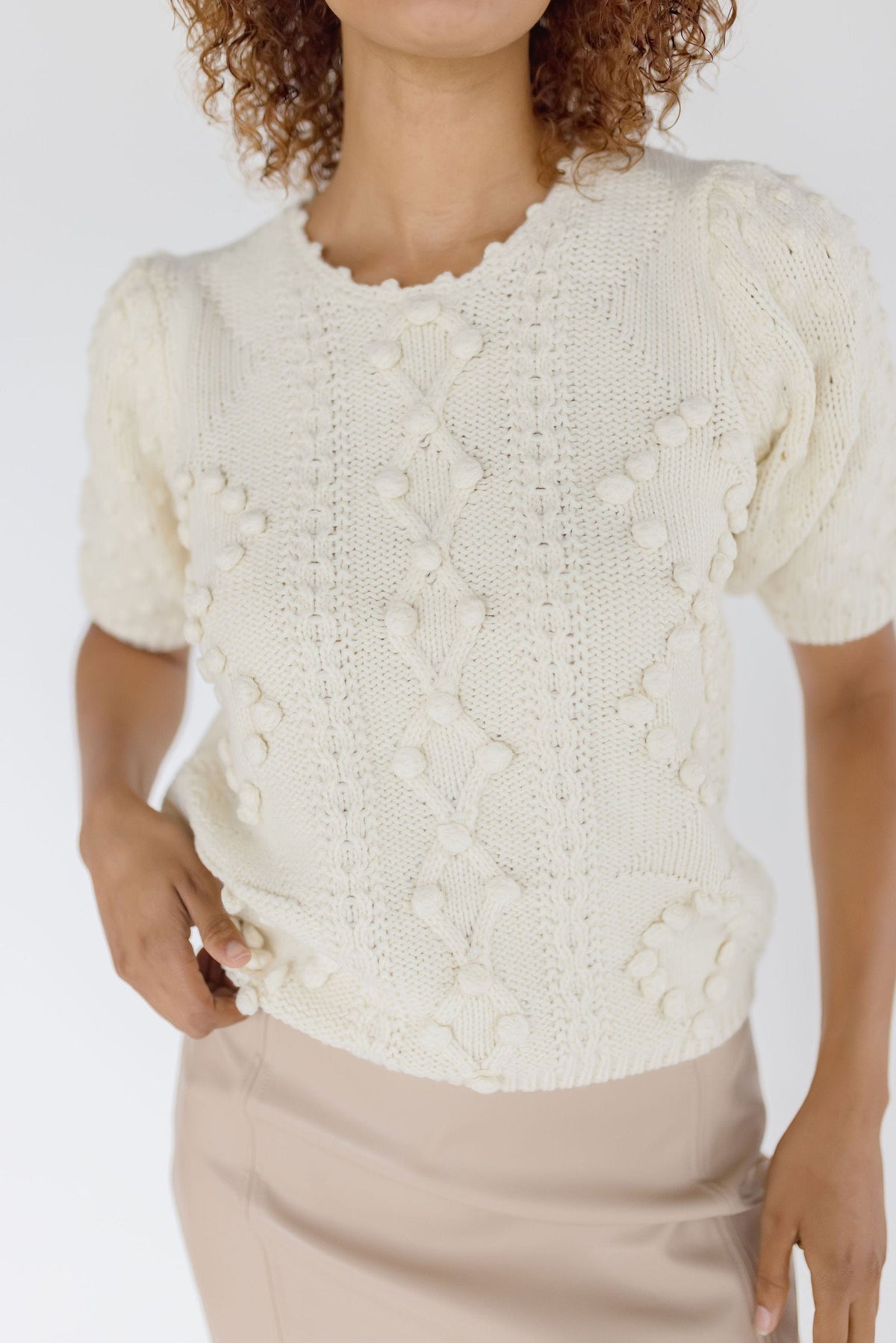 Heartloom Chunky Short Sleeve Sweater (S)