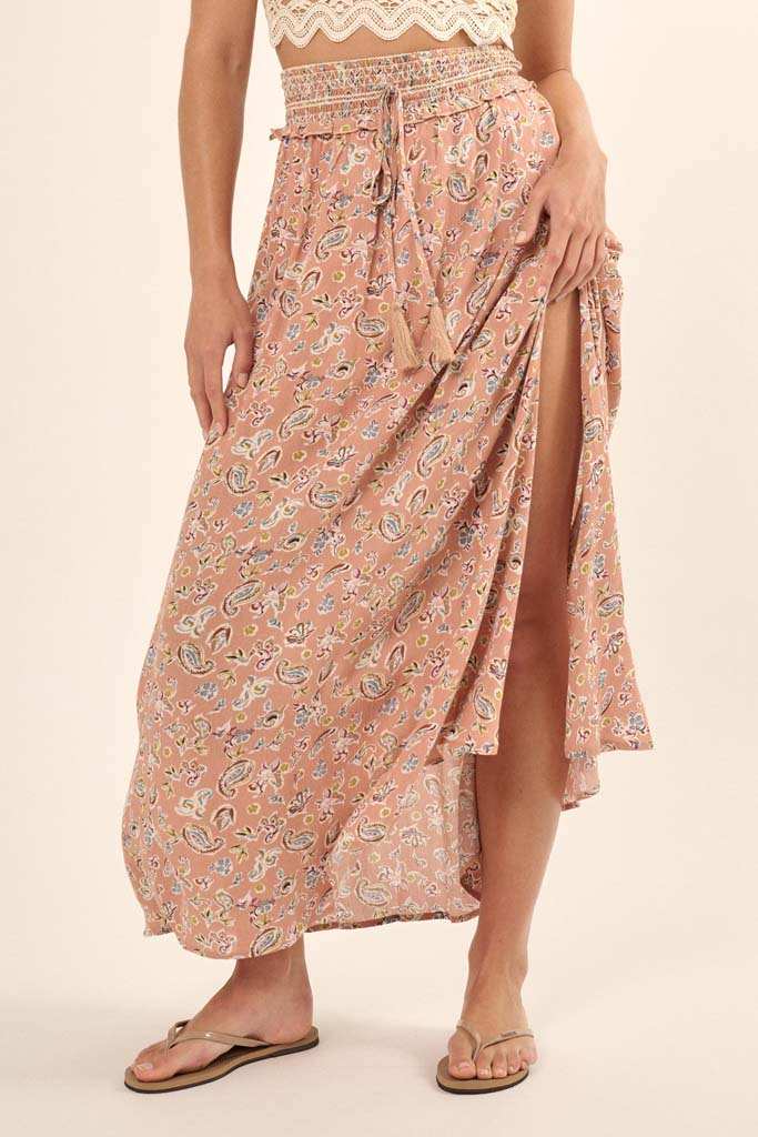 NEW Promesa Paisley Maxi Skirt (L)