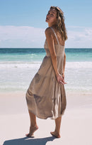 Z Supply Linen Blend Midi Dress (XS)