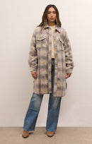 Z Supply Plaid Oversized Jacket (L)