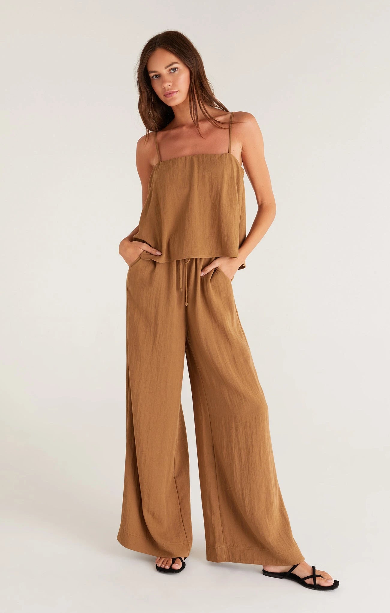 Z Supply Brown Wide Leg Pants (S)