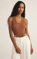 NEW Z Supply Brown Ribbed Tank (M)