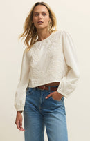 Z Supply Embroidered Cotton Top (XS)