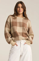 Z Supply Cozy Checkered Sweater (L)