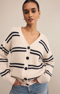 Z Supply Striped Cotton Cardigan (XS)