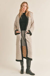Sadie & Sage Long Knit Cardigan (L)