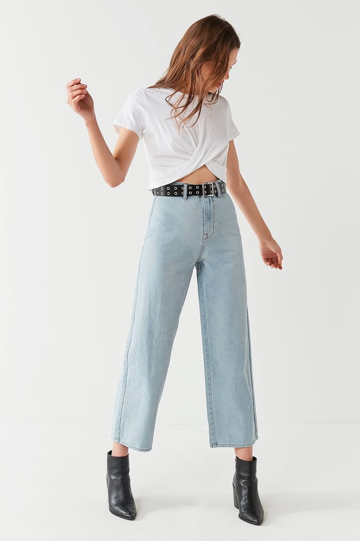 Urban Wide Leg Crop Jeans (26)