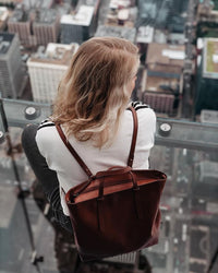 Fossil Leather Convertible Bag