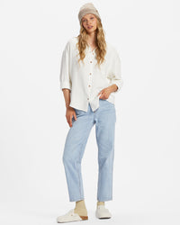 Billabong Cotton Gauze Button Up (L)
