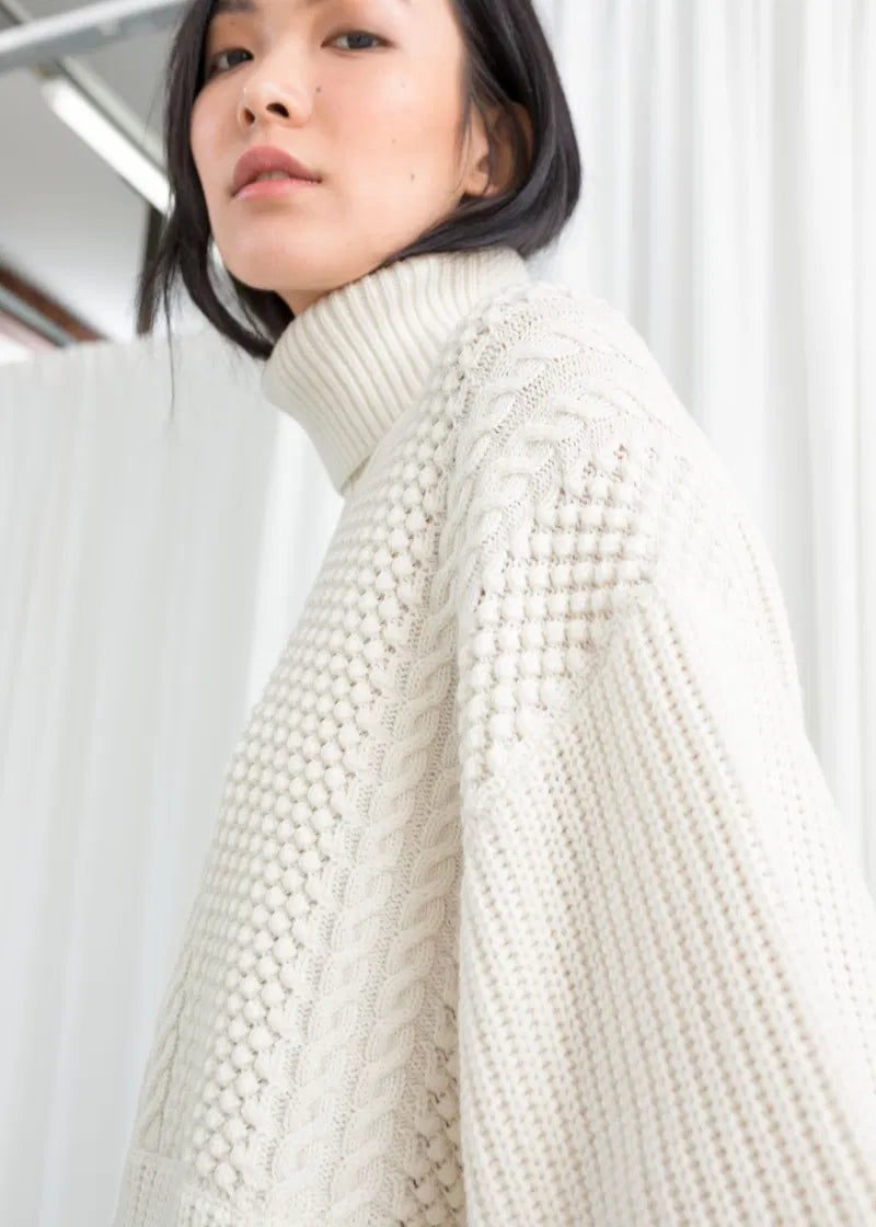 & Other Stories Chunky Wool Sweater (S)