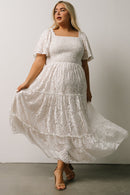 Baltic Born Smocked Lace Maxi Dress (2X)