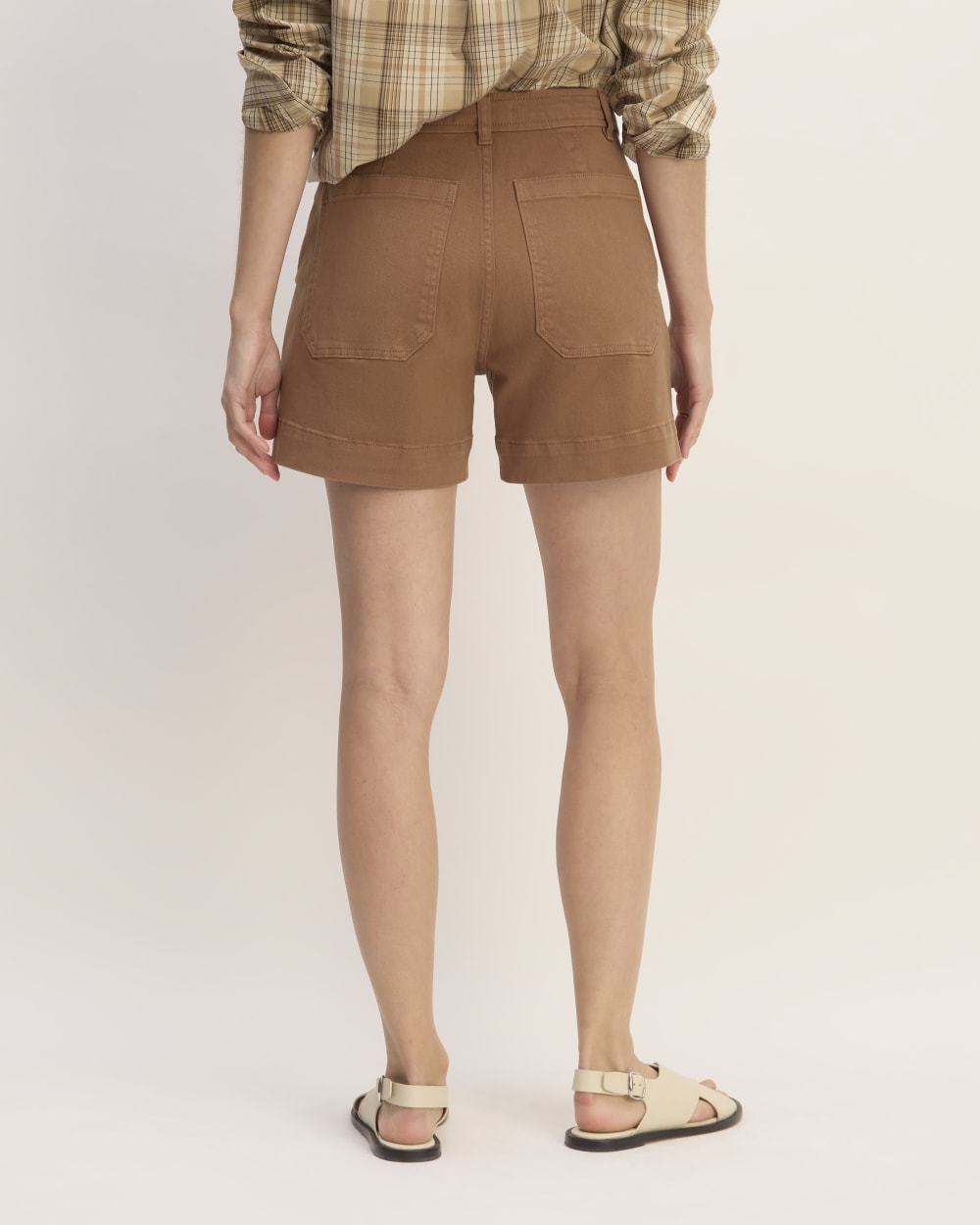 Everlane Brown High Rise Shorts (4)