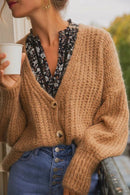 In Loom Chunky Cardigan Sweater (M/L)