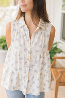 Grade & Gather Cottage Floral Top (S)