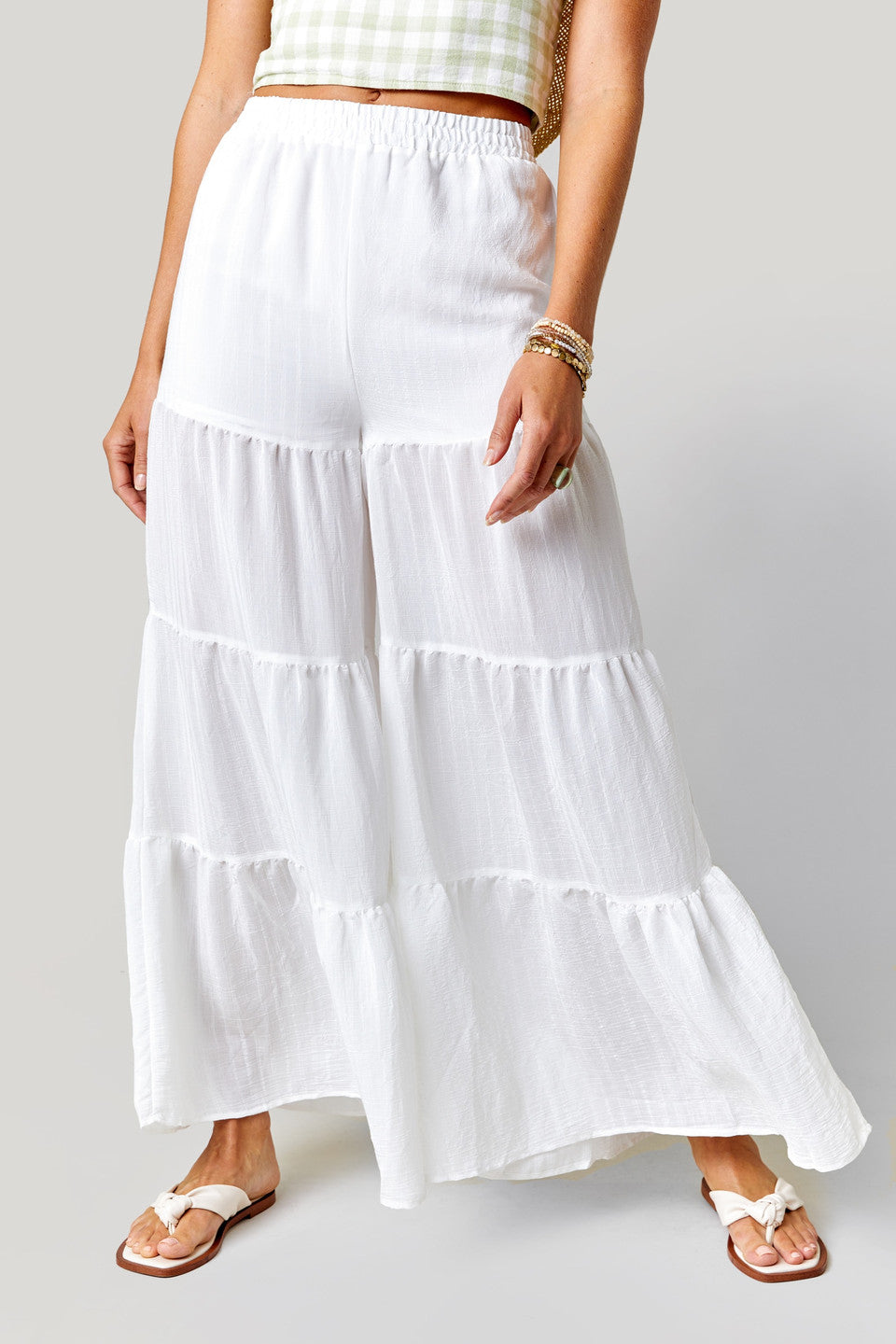 Hyfve Wide Leg Tiered Pants (M)