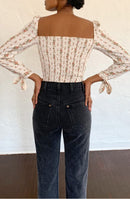 Reformation Floral Square Neck Top (4)