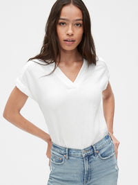 White Cotton Gauze Top (XS)