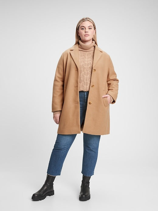 Gap Camel Button Up Coat (XXL)