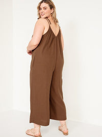NEW Gauze Wide Leg Jumpsuit (4X)