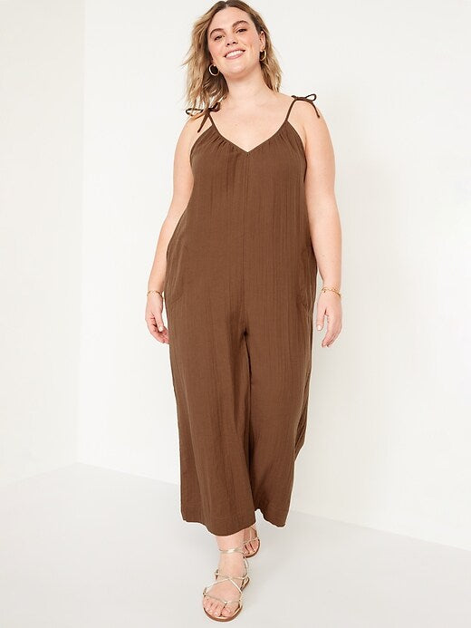 NEW Gauze Wide Leg Jumpsuit (4X)