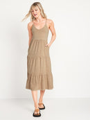 NEW Tan Tiered Midi Dress (3X)