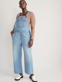 Baggy Wide Leg Denim Overalls (4)