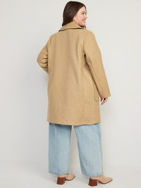 Tan Oversized Button Up Coat (3X)