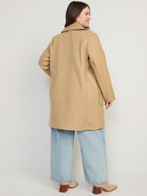 Load image into Gallery viewer, Tan Oversized Button Up Coat (3X)
