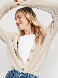 Neutral Button Up Cardigan (XS)