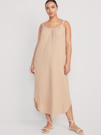 Cotton Gauze Maxi Dress (M)