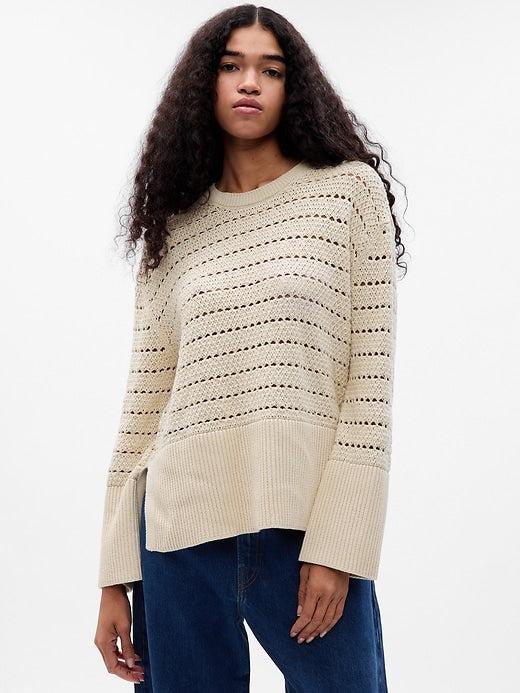 Gap Crochet Cotton Sweater (M)