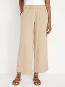 Muslin Wide Leg Pants (L)