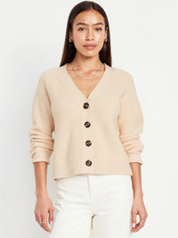 Cozy Ribbed Knit Cardigan (XL)