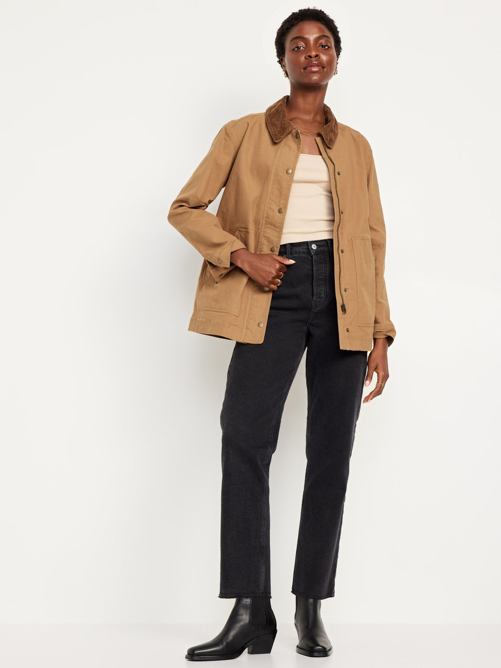 Brown Canvas Barn Jacket (L)