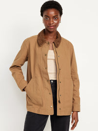 Brown Canvas Barn Jacket (L)