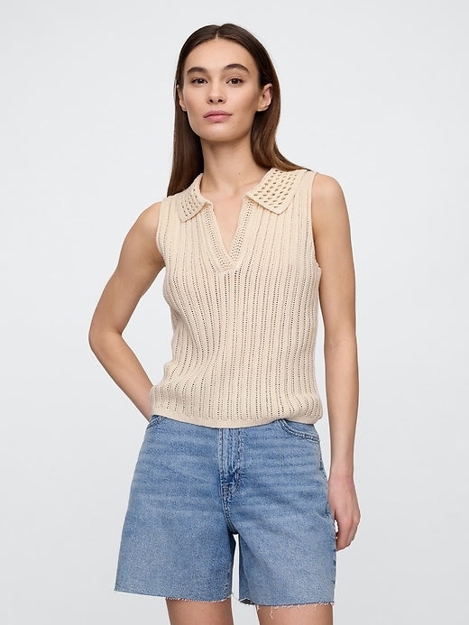NEW Textured Cotton Linen Top (1X)