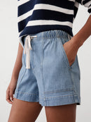 Banana Republic Tie Waist Denim Shorts (M)