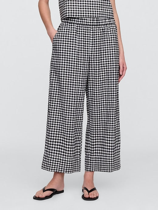 Gap Gingham Wide Leg Pants (L)