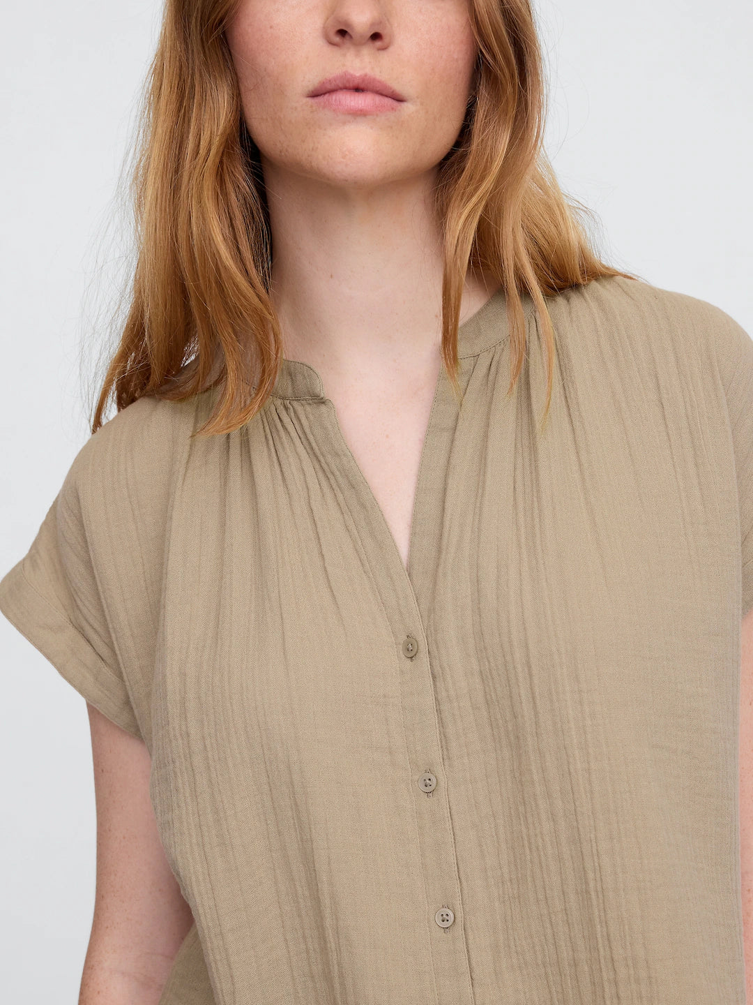 Gap Gauze Relaxed Top (M)