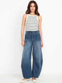 Relaxed Barrel Pull On Jeans (XL Tall)