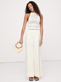 Banana Republic Linen Wide Leg Pants (L)
