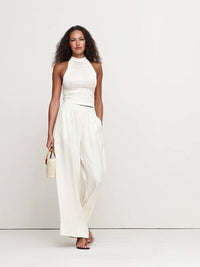 Banana Republic Linen Wide Leg Pants (L)