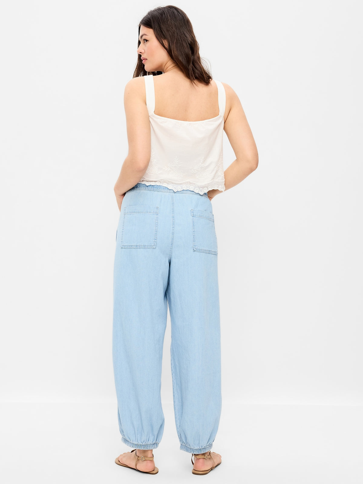 NEW Drawstring Balloon Jeans (M)