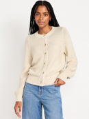 NEW Cream Ribbed Cotton Cardigan (M)